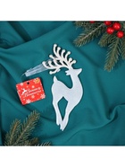 Ёлочная игрушка «Зимнее волшебство. Олень - изящный рога», 8×18 см, белый - Фото 3