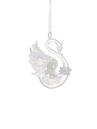 Ёлочная игрушка «Зимнее волшебство. Лебедь величие», 10×11 см, белый - Фото 8