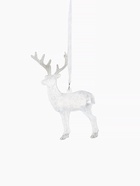 Ёлочная игрушка «Зимнее волшебство. Олень блеск», 12×14.5 см, белый - Фото 6