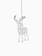 Ёлочная игрушка «Зимнее волшебство. Олень блеск», 12×14.5 см, белый - Фото 7
