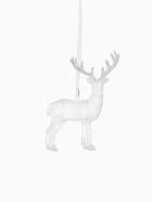 Ёлочная игрушка «Зимнее волшебство. Олень блеск», 12×14.5 см, белый - Фото 8