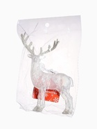 Ёлочная игрушка «Зимнее волшебство. Олень блеск», 12×14.5 см, белый - Фото 9