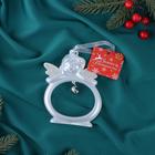 Ёлочная игрушка «Зимнее волшебство. Снеговик» 9.5×11 см, белый - Фото 3