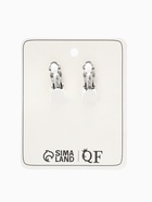 Клипсы «Грейс», диагональ бусин, белая в чернёном серебре - Фото 6