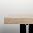 Стол «Атлант – 02», 1200(1700)×800×750 мм, цвет галифакс белый/опора чёрный 7127244