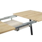 Стол «Атлант – 02», 1200(1700)×800×750 мм, цвет дуб небраска/опора чёрный 7127248