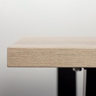 Стол «Атлант – 04», 1100×700×750 мм, цвет галифакс белый/опора чёрный 7127256