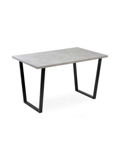 Стол «Атлант – 08», 1400×900×750 мм, цвет бетон чикаго светлый/опора чёрный