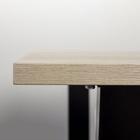 Стол «Атлант – 09», 1620(2220)×950×750 мм, цвет галифакс белый/опора чёрный 7127304