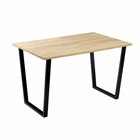 Стол «Атлант – 10», 1620×950×750 мм, цвет дуб небраска/опора чёрный - Фото 1