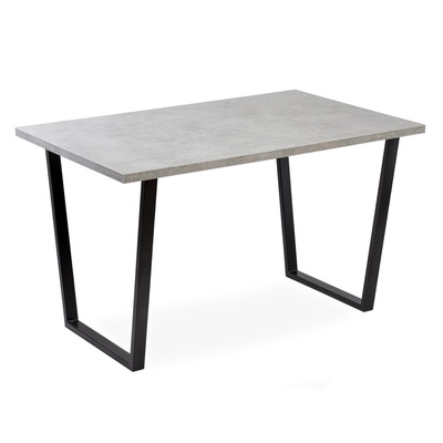 Стол «Атлант – 11», 1300×800×750 мм, цвет бетон чикаго светлый/опора чёрный