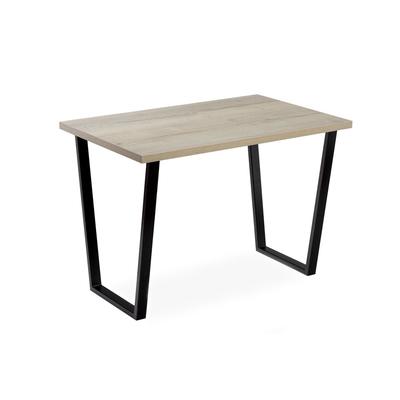 Стол «Атлант – 11», 1300×800×750 мм, цвет галифакс белый/опора чёрный