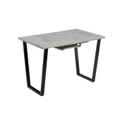 Стол «Атлант – 12», 1300(1800)×800×750 мм, цвет бетон чикаго светлый/опора чёрный