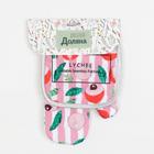 Кухонный набор Доляна «Личи» прихватка 17*17 см, варежка-прихватка 26*16 см, 100% п/э - Фото 4