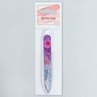 Пилка стеклянная для ногтей, 9 см, в чехле, рисунок МИКС - фото 25302369