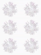 Ёлочные игрушки набор 6 шт. «Зимнее волшебство. Снежинка - пушинка», d=6 см, белый - Фото 8