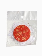 Ёлочные игрушки набор 6 шт. «Зимнее волшебство. Снежинка - пушинка», d=6 см, белый - Фото 9