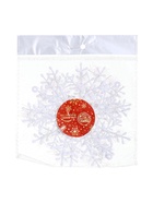 Ёлочные игрушки набор 3 шт. «Зимнее волшебство. Снежинка - пушинка», d=14 см, белый - Фото 7