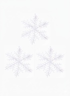 Ёлочные игрушки набор 3 шт. «Зимнее волшебство. Снежинка - пушинка», d=21 см, белый - Фото 8