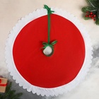 Коврик под ёлку «Белые рюши» d=60 см, МИКС (комплект 2 шт) - фото 57907778