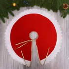 Коврик под ёлку «Белые рюши» d=60 см, МИКС (комплект 2 шт) - фото 57907779