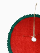 Коврик под ёлку «Зелёные рюши» 100 см, красно-зелёный - Фото 3