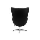 Кресло Egg Chair, 850 × 770 × 1100 мм, цвет чёрный - Фото 3