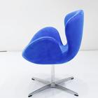 Кресло Swan Chair, 700 × 610 × 950 мм, искусственная замша, цвет синий - Фото 3