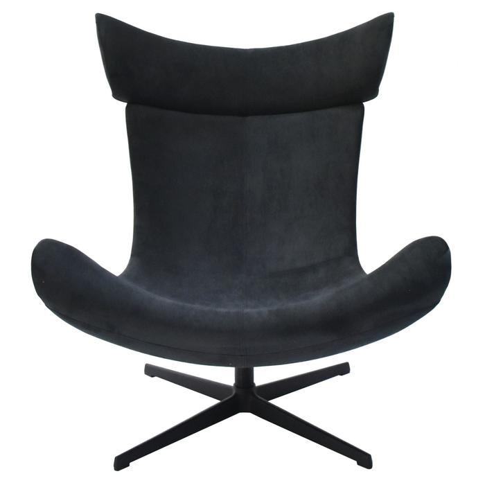 Кресло Imola, 900 × 900 × 1050 мм, искусственная замша, цвет графит - Фото 1