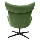 Кресло Imola, 900 × 900 × 1050 мм, искусственная замша, цвет зелёный - Фото 5