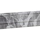 Самоклеящийся ПВХ плинтус 3D  черно-белый, текстура, 2,3м - фото 9335144