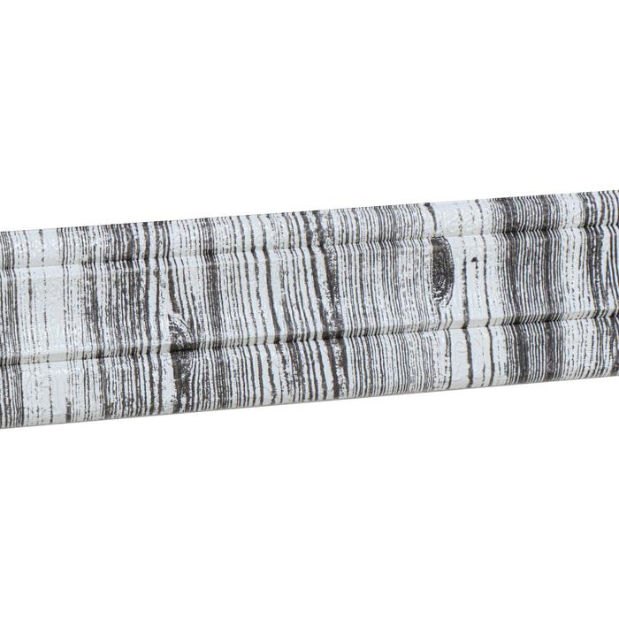 Самоклеящийся ПВХ плинтус 3D  черно-белый, текстура, 2,3м - Фото 1