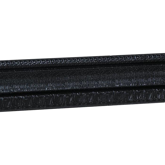 Самоклеящийся ПВХ плинтус 3D черный текстура, 2,3м - Фото 1