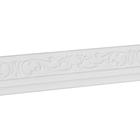 Самоклеящийся ПВХ плинтус 3D белый вензель, 2,3м - фото 318579924