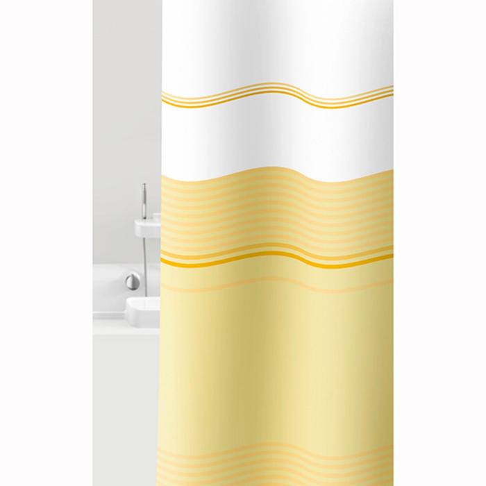 Штора для ванной комнаты Vaniglia, 240×200 см, ПВХ, цвет бежевый