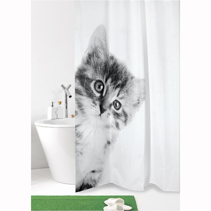 Штора для ванной комнаты Kitty, 180х200 см - фото 1907273288