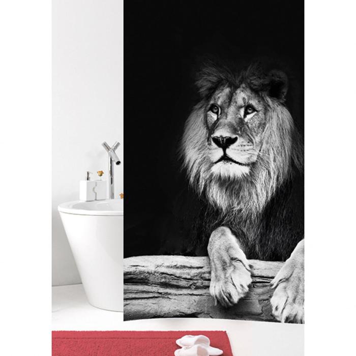 Штора для ванной комнаты Lion, 180х200 см - Фото 1