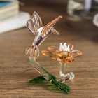 Сувенир стекло "Птица у цветка" МИКС 4,8х6,5х6,5 см - Фото 4
