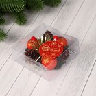 Подсвечник на одну свечу «Шарики» d=2 см, красный - Фото 3