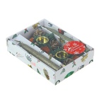 Свеча новогодняя с подсвечником, набор 2 шт., 11×15 см, с шишками и розочками - Фото 6