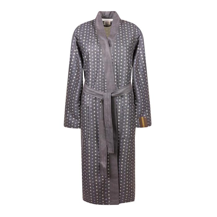 Мужской халат «Бугатти», размер S, цвет серый - Фото 1