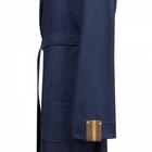 Мужской халат с капюшоном «Марвин», размер S, цвет синий - Фото 3
