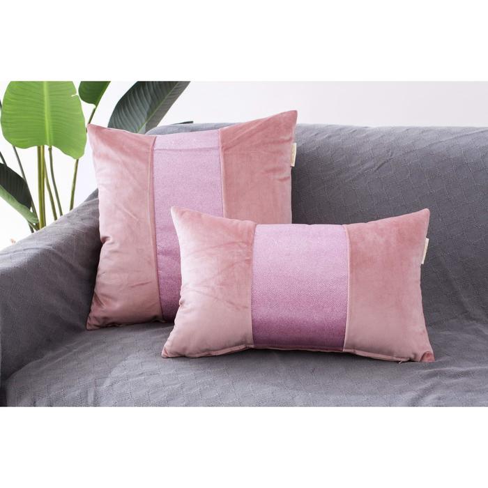Наволочка «Амели», размер 30х50 см, цвет розовый - Фото 1