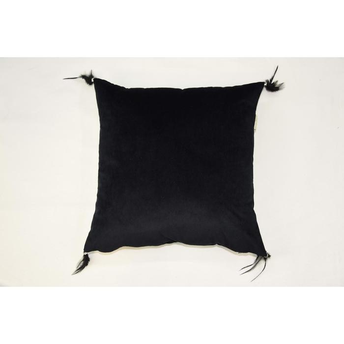 Наволочка «Жасмин», размер 45х45 см, цвет чёрный