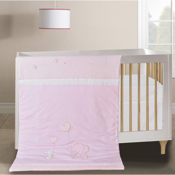Одеяло «Слоник», размер 90х120 см, цвет розовый - фото 1907273510