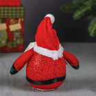 Мягкая световая игрушка "Дед Мороз - красавец" 10 см красный - Фото 4