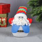 Мягкая световая игрушка "Дед Мороз в разноцветном колпаке" 20 см - Фото 1