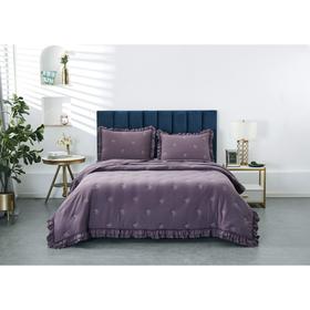 Комплект с покрывалом «Ребека», размер 160х220 см, 50х70 см, цвет фиолетовый
