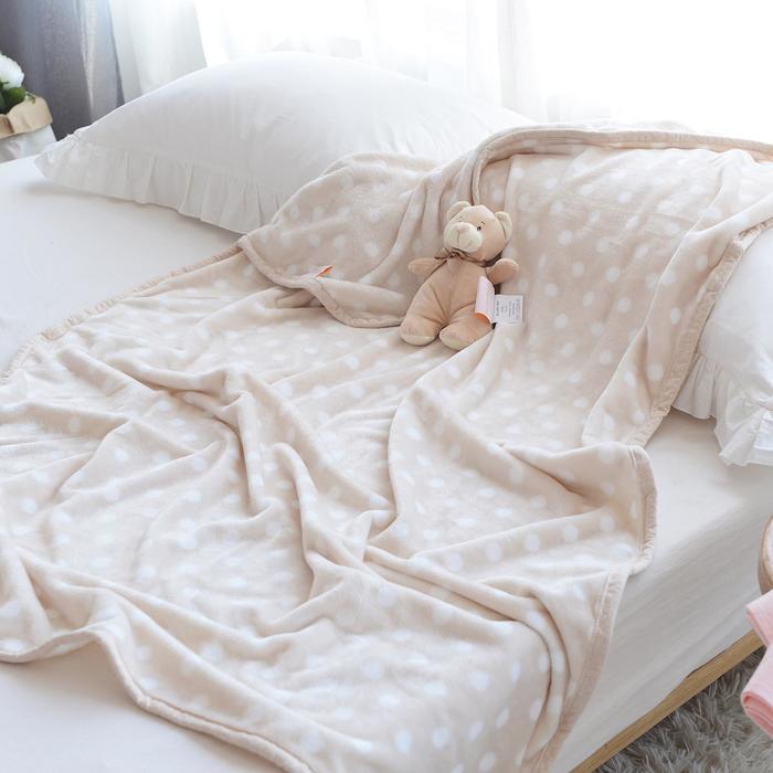 Покрывало Детское Тедди размер 100х150 см цвет бежевый 1904₽