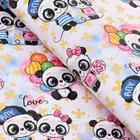 Бумага глянцевая с золотым лаком "Сладкая парочка", 0,5 х 0,7 м, 2 листа - фото 32571693